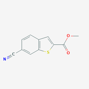 molecular formula C11H7NO2S B124424 6-氰基苯并[b]噻吩-2-甲酸甲酯 CAS No. 146137-95-3