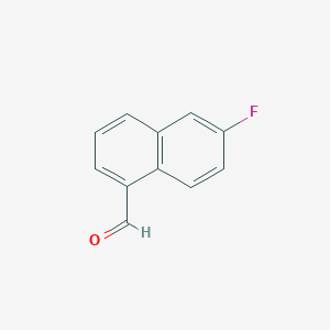 molecular formula C11H7FO B12442433 6-Fluoronaphthalene-1-carbaldehyde 