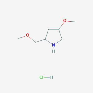 4-Methoxy-2-(methoxymethyl)pyrrolidine hydrochloride