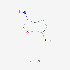 6-Aminohexahydrofuro[3,2-b]furan-3-ol hydrochloride