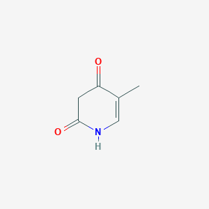 molecular formula C6H7NO2 B12442469 5-Methylpyridine-2,4(1H,3H)-dione 