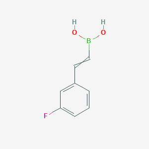 molecular formula C8H8BFO2 B12442486 (1E)-2-(3-fluorophenyl)ethenylboronic acid 