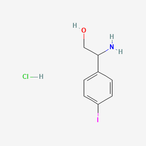 2-Amino-2-(4-iodophenyl)ethan-1-ol hydrochloride