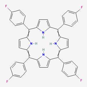 molecular formula C44H28F4N4 B12442503 5,10,15,20-Tetrakis(4-fluorophenyl)-21,22,23,24-tetrahydroporphyrin 