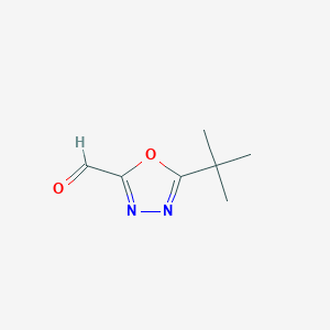 molecular formula C7H10N2O2 B12442518 5-Tert-butyl-1,3,4-oxadiazole-2-carbaldehyde CAS No. 944897-84-1