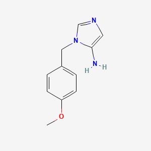 molecular formula C11H13N3O B12442527 1-(4-Methoxybenzyl)-1H-imidazol-5-amine 