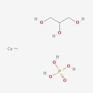 molecular formula C3H11CaO7P+2 B12442563 Calcium glycerol phosphoric acid 