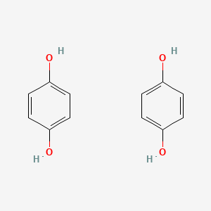 molecular formula C12H12O4 B12442567 benzene-1,4-diol 