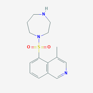 molecular formula C15H19N3O2S B1244258 5-(1,4-二氮杂环-1-基磺酰基)-4-甲基异喹啉 