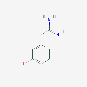 molecular formula C8H9FN2 B12442582 2-(3-Fluorophenyl)ethanimidamide 