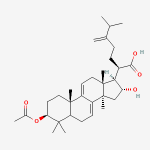 (2R)-2-[(1R,2R,3aR,7S,9aS,11aR)-7-(acetyloxy)-2-hydroxy-3a,6,6,9a,11a-pentamethyl-1H,2H,3H,5H,5aH,7H,8H,9H,11H-cyclopenta[a]phenanthren-1-yl]-6-methyl-5-methylideneheptanoic acid