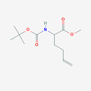 molecular formula C12H21NO4 B12442611 (S)-Methyl 2-((tert-butoxycarbonyl)amino)hex-5-enoate 