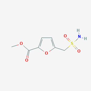 molecular formula C7H9NO5S B12442620 Methyl 5-(sulfamoylmethyl)furan-2-carboxylate 