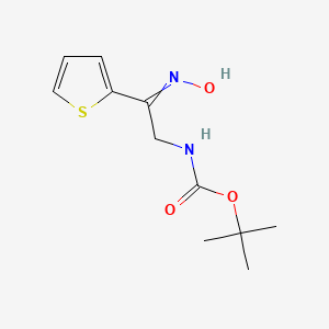 molecular formula C11H16N2O3S B12442638 (2-Hydroxyimino-2-thiophen-2-YL-ethyl)-carbamic acid tert-butyl ester 