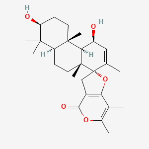 molecular formula C27H38O5 B1244265 Niveulone 