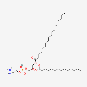 (2R)-3-(octadecanoyloxy)-2-(tetradecanoyloxy)propoxy(2-(trimethylammonio)ethoxy)phosphinic acid