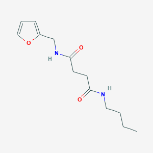 molecular formula C13H20N2O3 B12442690 N-butyl-N'-(furan-2-ylmethyl)butanediamide 