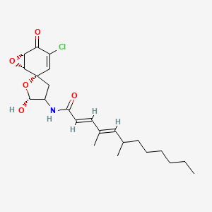 molecular formula C23H32ClNO5 B1244271 Aranochlor B 