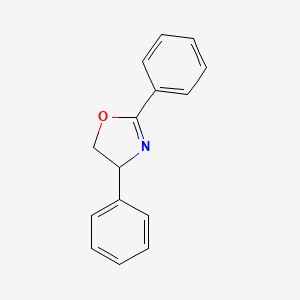 molecular formula C15H13NO B1244273 (4S)-4,5-Dihydro-2,4-diphenyloxazole CAS No. 475571-19-8