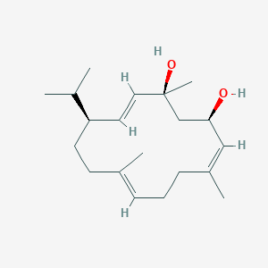 molecular formula C20H34O2 B1244276 Cembra-2,7,11-triene-4,6-diol 