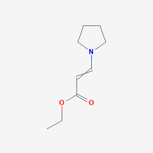 molecular formula C9H15NO2 B12442774 Ethyl (2E)-3-(pyrrolidin-1-YL)prop-2-enoate 