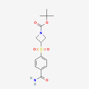 tert-Butyl 3-(4-carbamoylbenzene-1-sulfonyl)azetidine-1-carboxylate