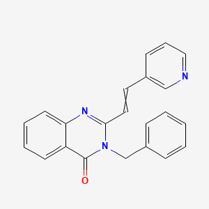 3-(Phenylmethyl)-2-[2-(3-pyridinyl)ethenyl]-4-quinazolinone