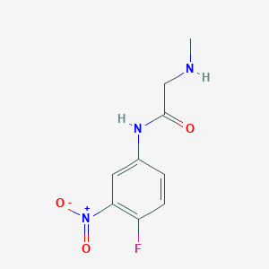 N-(4-fluoro-3-nitrophenyl)-2-(methylamino)acetamide