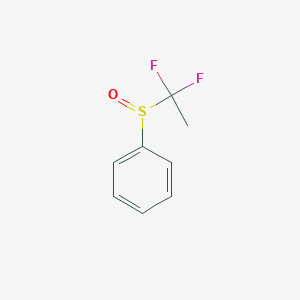 molecular formula C8H8F2OS B12442804 1,1-Difluoroethylsulfinylbenzene 