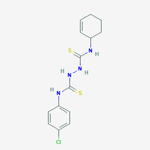 N-(4-chlorophenyl)-N'-(cyclohex-2-en-1-yl)hydrazine-1,2-dicarbothioamide