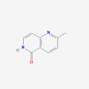 molecular formula C9H8N2O B12442830 2-Methyl-1,6-naphthyridin-5(6H)-one 