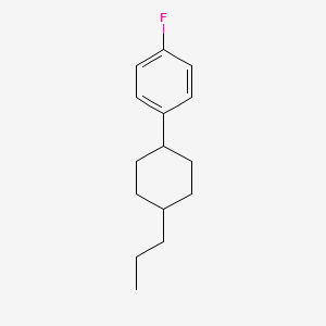 molecular formula C15H21F B12442837 1-Fluoro-4-(trans-4-propylcyclohexyl)benzene CAS No. 76802-60-3