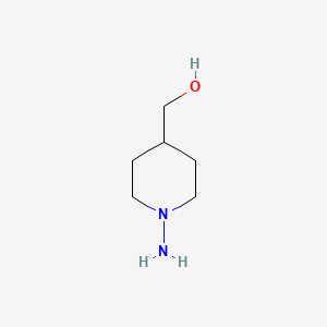 molecular formula C6H14N2O B12442862 (1-Aminopiperidin-4-yl)methanol 