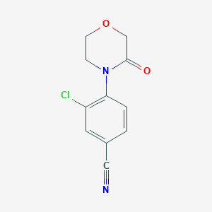 3-Chloro-4-(3-oxomorpholin-4-YL)benzonitrile