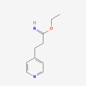 Ethyl 3-(pyridin-4-yl)propanimidate