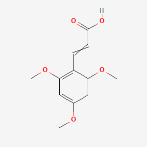 molecular formula C12H14O5 B12442940 2-Propenoic acid, 3-(2,4,6-trimethoxyphenyl)- 