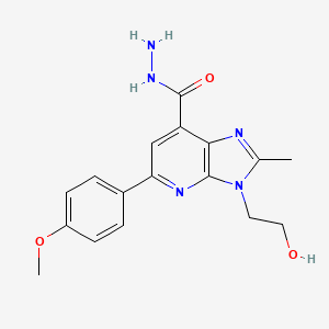 3-(2-Hydroxyethyl)-5-(4-methoxyphenyl)-2-methyl-3H-imidazo-[4,5-b]-pyridine-7-carbohydrazide