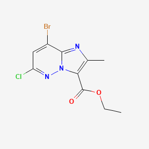 Ethyl 8-bromo-6-chloro-2-methylimidazo[1,2-b]pyridazine-3-carboxylate