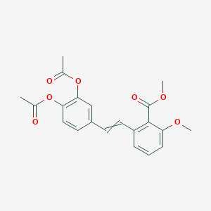 Methyl 2-[(E)-2-(3,4-diacetoxyphenyl)vinyl]-6-methoxy-benzoate