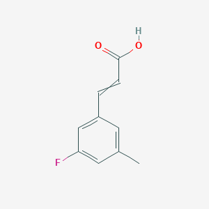 molecular formula C10H9FO2 B12442982 (E)-3-(3-Fluoro-5-methylphenyl)acrylic acid 