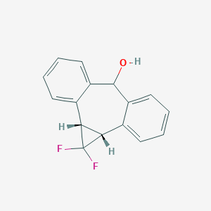 molecular formula C16H12F2O B124430 1,1-二氟环丙烷二苯并亚苏伯醇 CAS No. 797790-94-4
