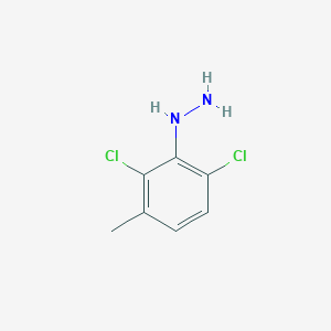 molecular formula C7H8Cl2N2 B12443002 1-(2,6-Dichloro-3-methylphenyl)hydrazine 