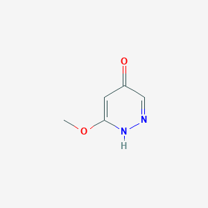 molecular formula C5H6N2O2 B12443006 6-Methoxy-4-pyridazinol CAS No. 952569-56-1