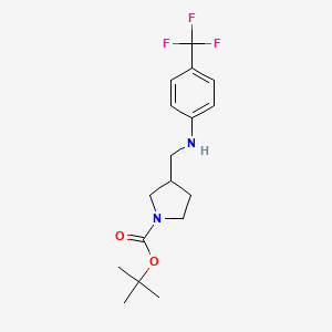 molecular formula C17H23F3N2O2 B12443010 1-Boc-3-([(4-trifluoromethyl-phenyl)-amino]-methyl)-pyrrolidine CAS No. 887591-12-0