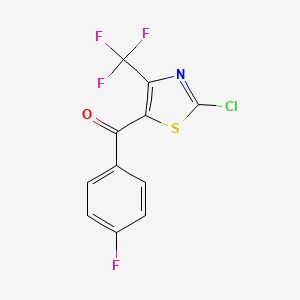 2-Chloro-5-(4-fluorobenzoyl)-4-trifluoromethyl-1,3-thiazole