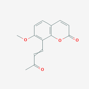 7-Methoxy-8-[(1E)-3-oxobut-1-EN-1-YL]chromen-2-one