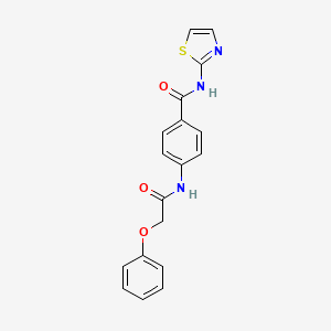 4-[(phenoxyacetyl)amino]-N-(1,3-thiazol-2-yl)benzamide