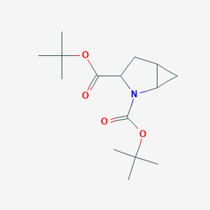 molecular formula C15H25NO4 B12443037 Di-tert-butyl 2-azabicyclo[3.1.0]hexane-2,3-dicarboxylate 