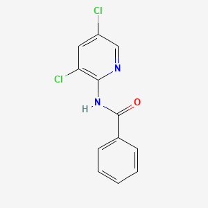 molecular formula C12H8Cl2N2O B12443038 Benzamide, N-(3,5-dichloro-2-pyridinyl)- CAS No. 76175-71-8