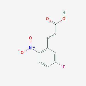 (2E)-3-(5-Fluoro-2-nitrophenyl)prop-2-enoic acid